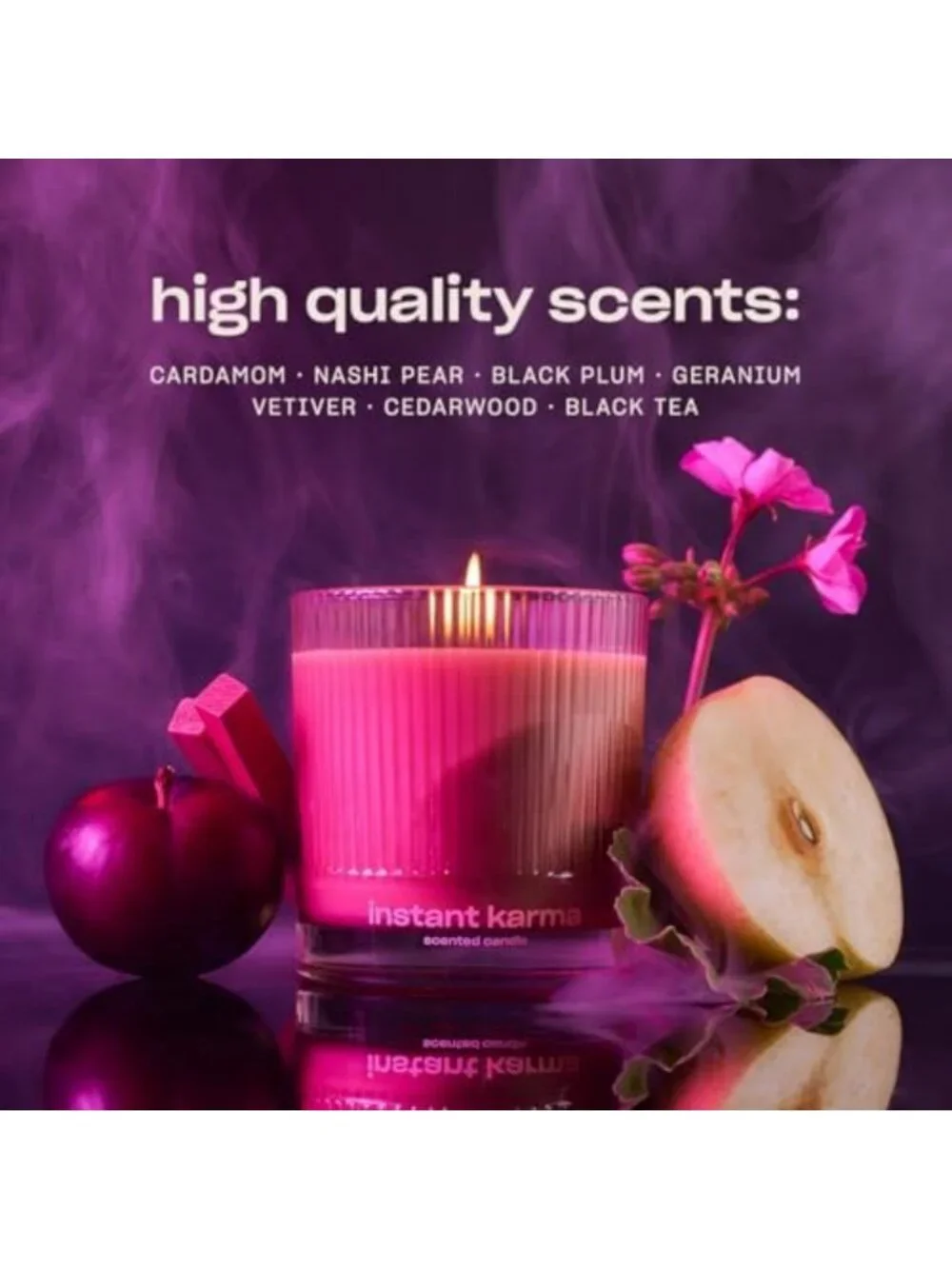 Luxury Scented Candle - Dark & Dreamy, 50+ Hours Burn, Vegan Soy Wax, Non-Toxic